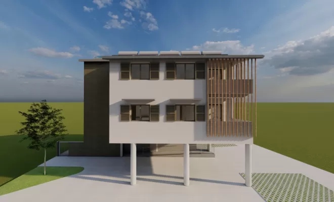 Lancement de l'opération de logements collectifs à Saint-André, Saint-André, SENA